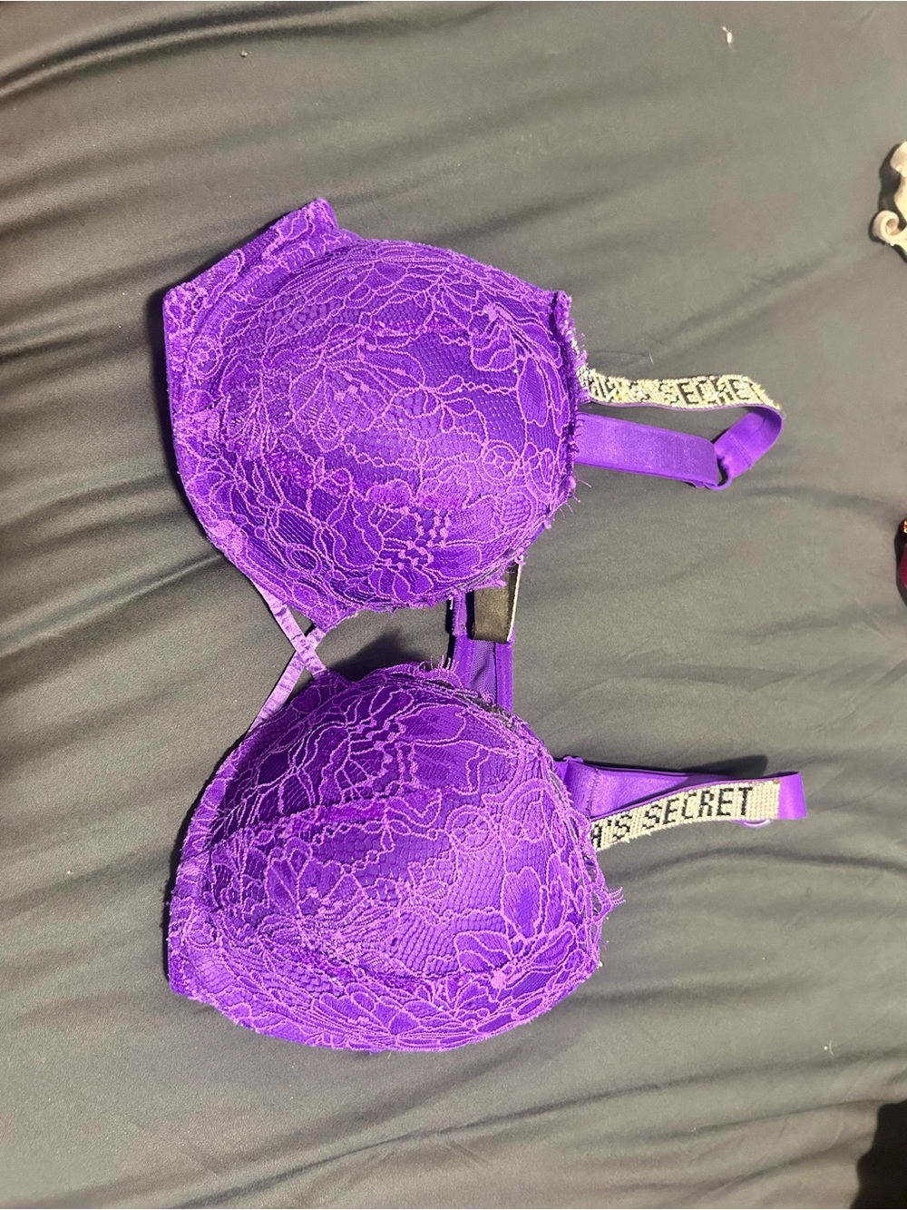 Victoria's Secret Vibrant Purple Lace Push-Up Bra